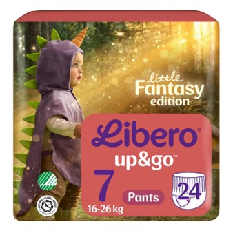 Libero Up&Go püksmähkmed S7 24tk 16-26 kg