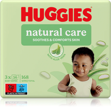 Huggies Natural Care niisutatud salvrätikud 3x56 tk, pakk